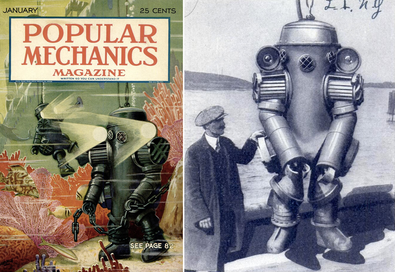 Illustration for article titled The Evolution of the Atmospheric Diving Suit
